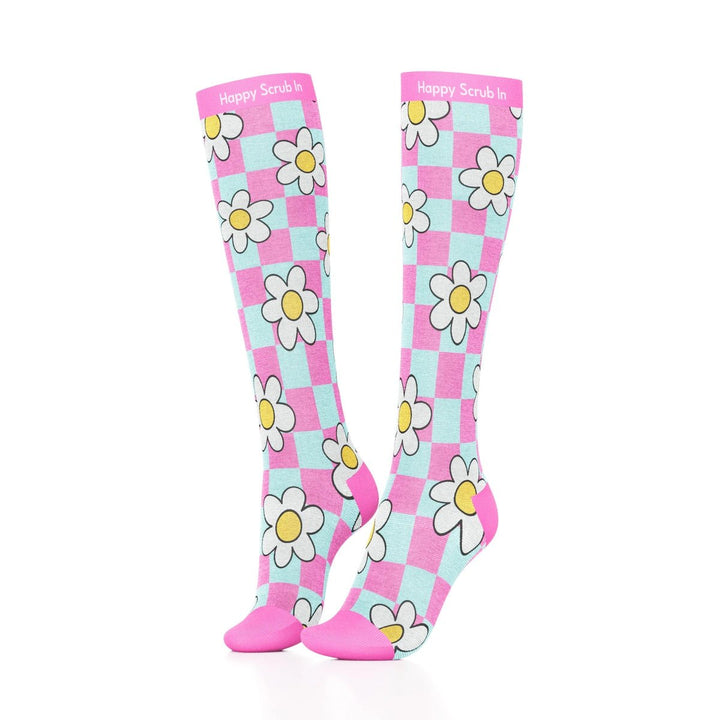 Blossom Compression Socks - Happy Scrub In | Scrubs With Style