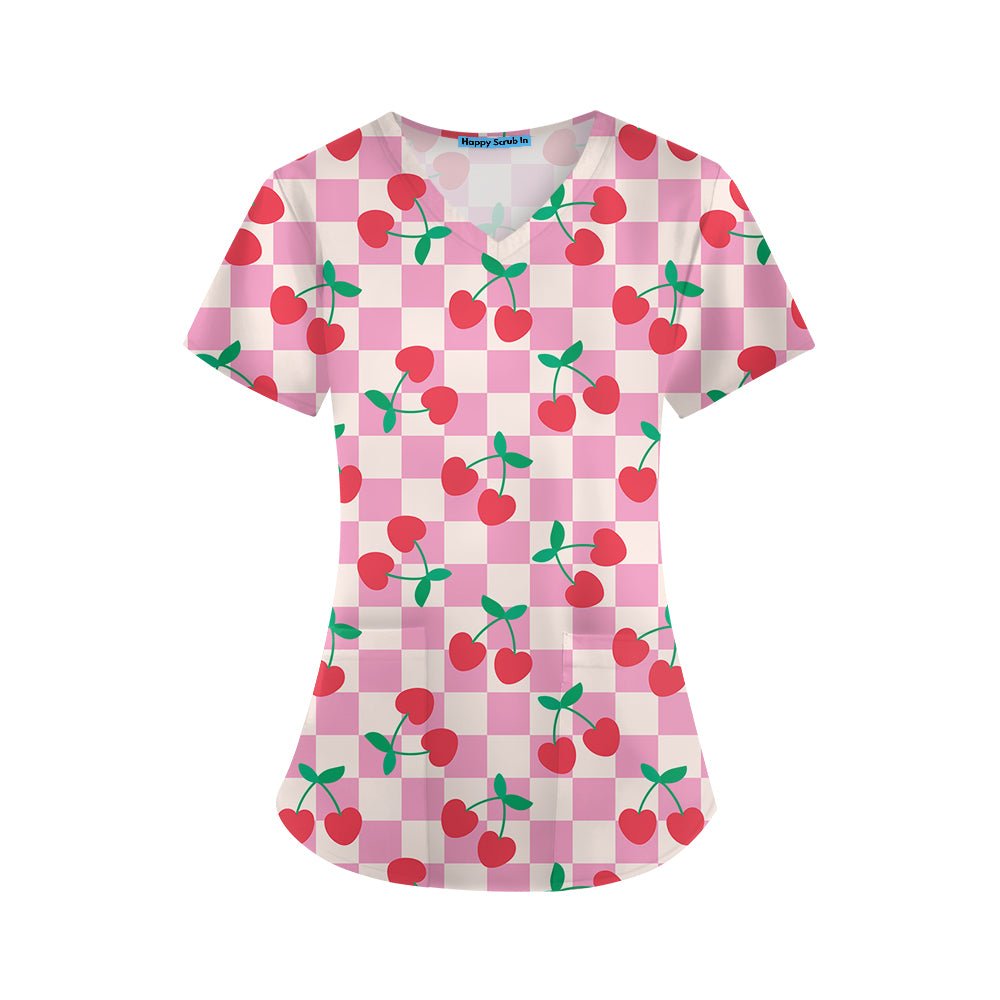 Checked Out Scrub Top - Happy Scrub In | Scrubs With Style
