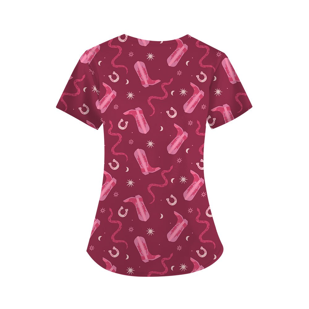 Code Rodeo Scrub Top - Happy Scrub In | Scrubs With Style