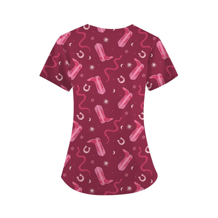Code Rodeo Scrub Top - Happy Scrub In | Scrubs With Style