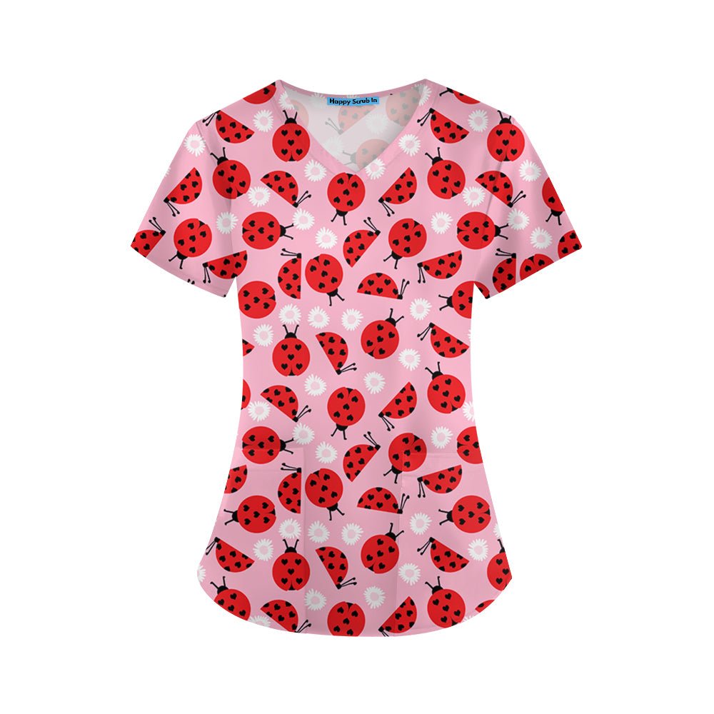 Cute, But Tough Scrub Top - Happy Scrub In | Scrubs With Style