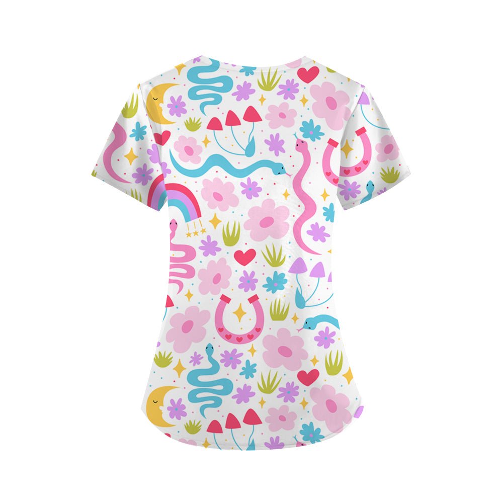 Delusional But Cute Scrub Top - Happy Scrub In | Scrubs With Style