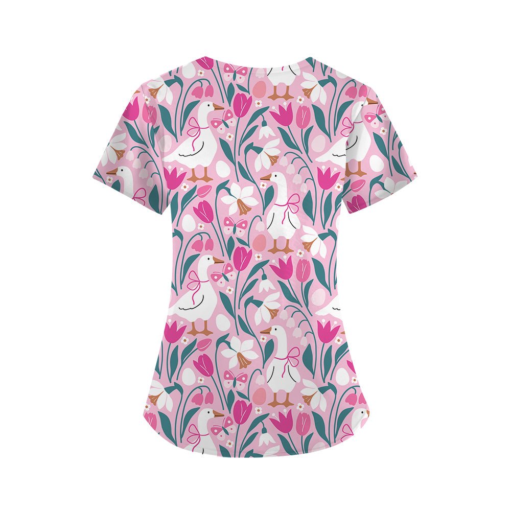 Eggshausted Scrub Top - Happy Scrub In | Scrubs With Style