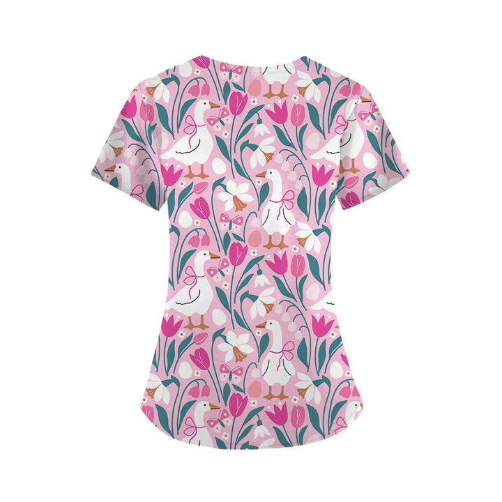 Eggshausted Scrub Top - Happy Scrub In | Scrubs With Style