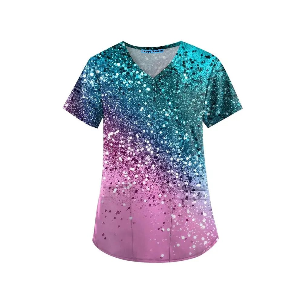 Glitter Princess Scrub Top - Happy Scrub In | Scrubs With Style