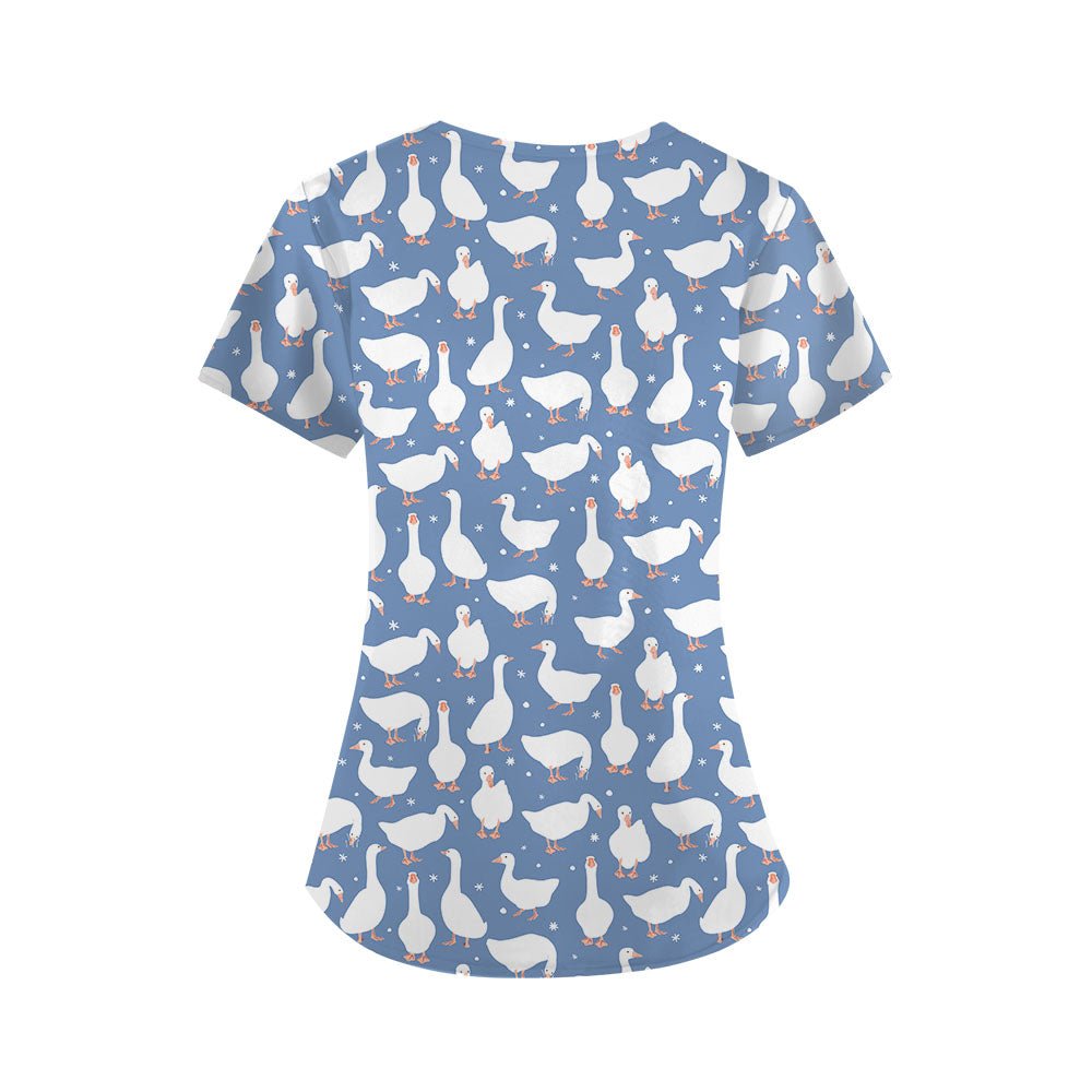 Loose Goose Unit Scrub Top - Happy Scrub In | Scrubs With Style