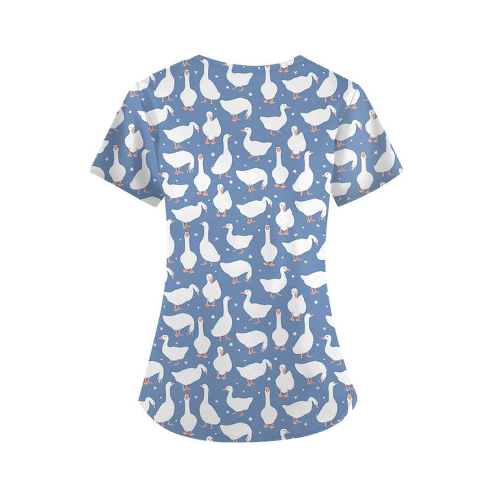 Loose Goose Unit Scrub Top - Happy Scrub In | Scrubs With Style