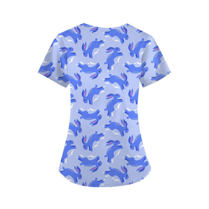 Rapid Rabbit Scrub Top - Happy Scrub In | Scrubs With Style