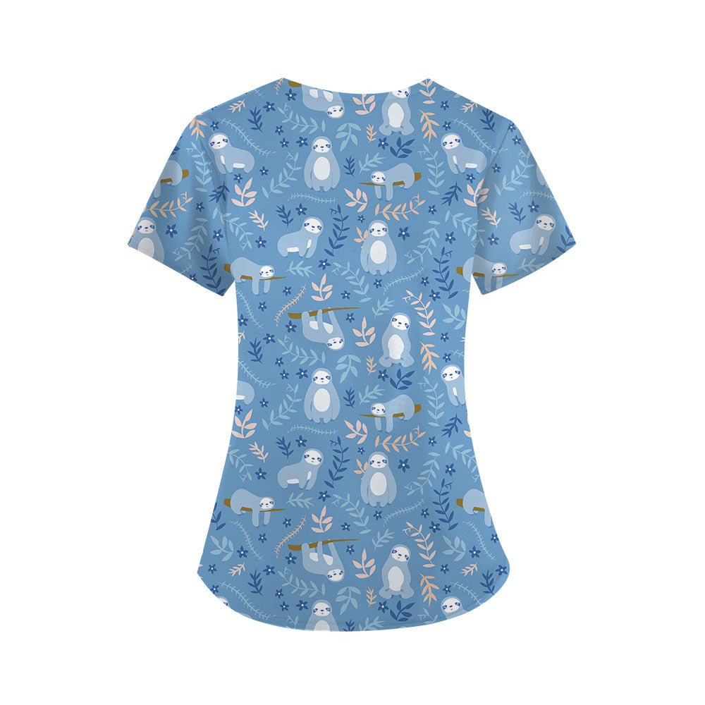 Sloth Shift Scrub Top - Happy Scrub In | Scrubs With Style