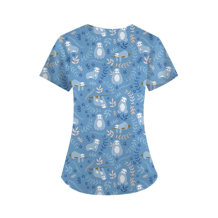 Sloth Shift Scrub Top - Happy Scrub In | Scrubs With Style