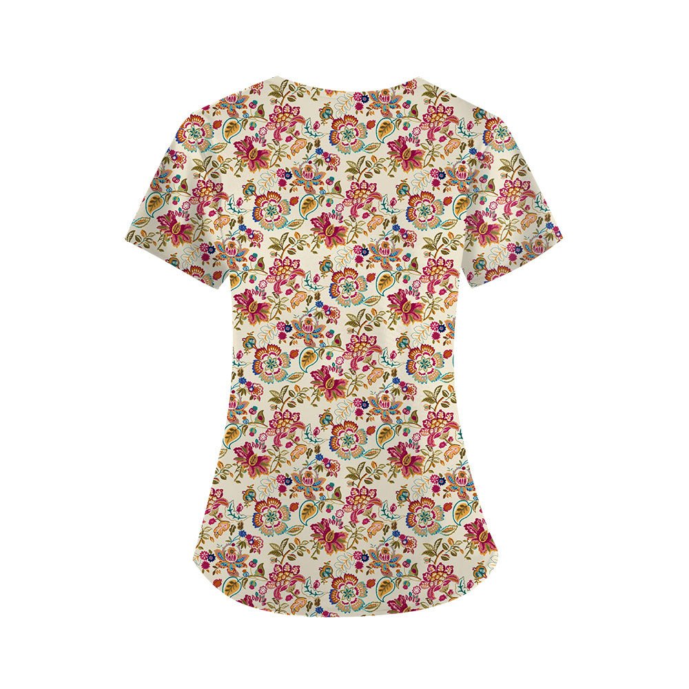 Spring Scrub Top - Happy Scrub In | Scrubs With Style