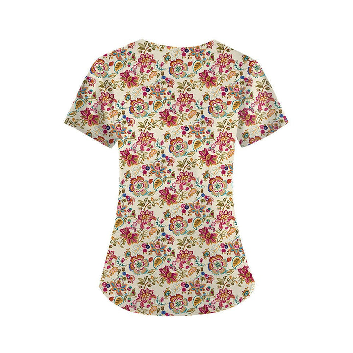 Spring Scrub Top - Happy Scrub In | Scrubs With Style