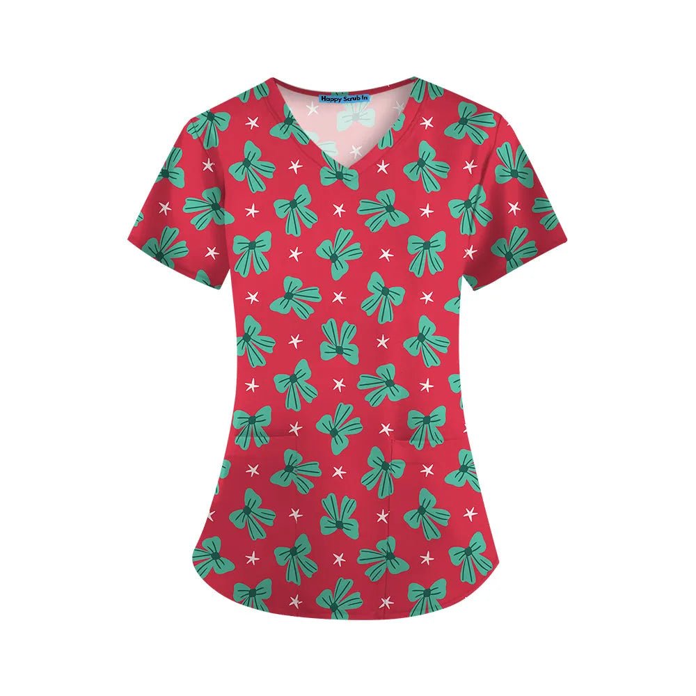 The Perfect Present Scrub Top - Happy Scrub In | Scrubs With Style