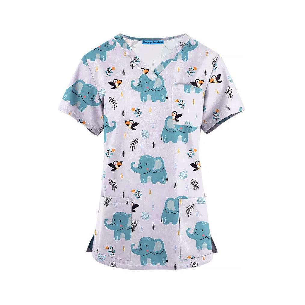 Elephant In The Room Scrub Set