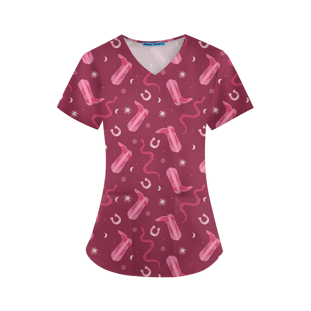 Code Rodeo Scrub Top