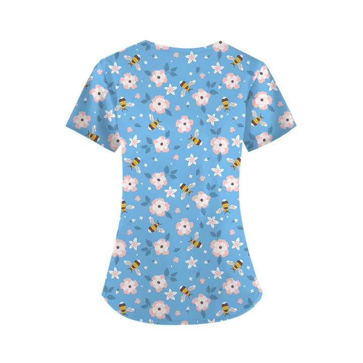 Please Bee Nice Scrub Top