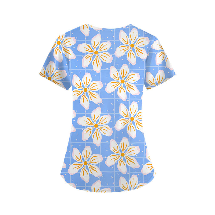 Floral Vibes Scrub Top
