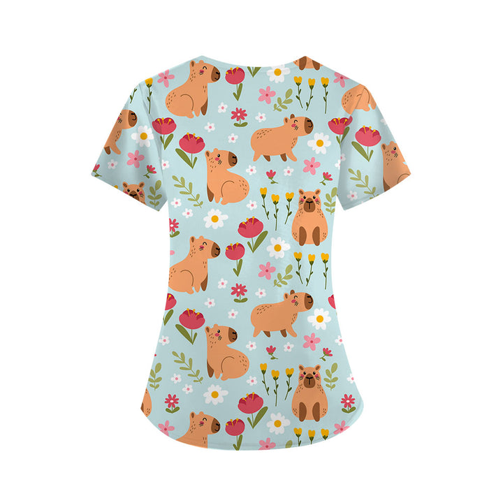 Capy(bara) Hour Scrub Top