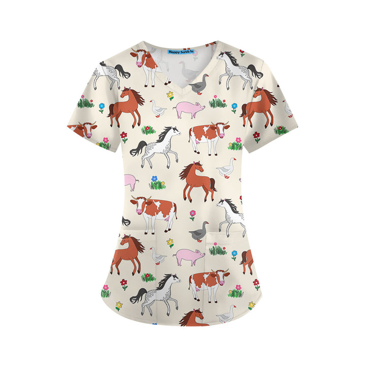 Farmaceuticals Scrub Top