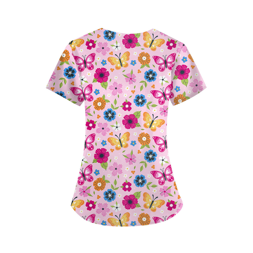 Catheter Season Scrub Top