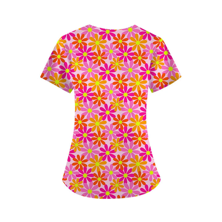 Petals & Pressure Scrub Top