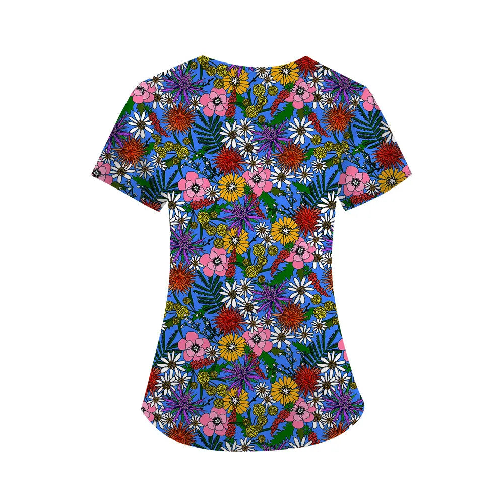 Flor-On Call Scrub Top