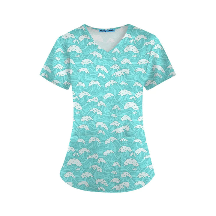 Ocean Breeze Scrub Top