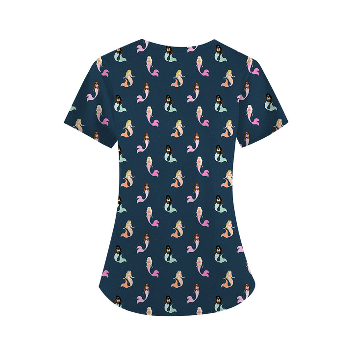 Mermaid Scrub Top