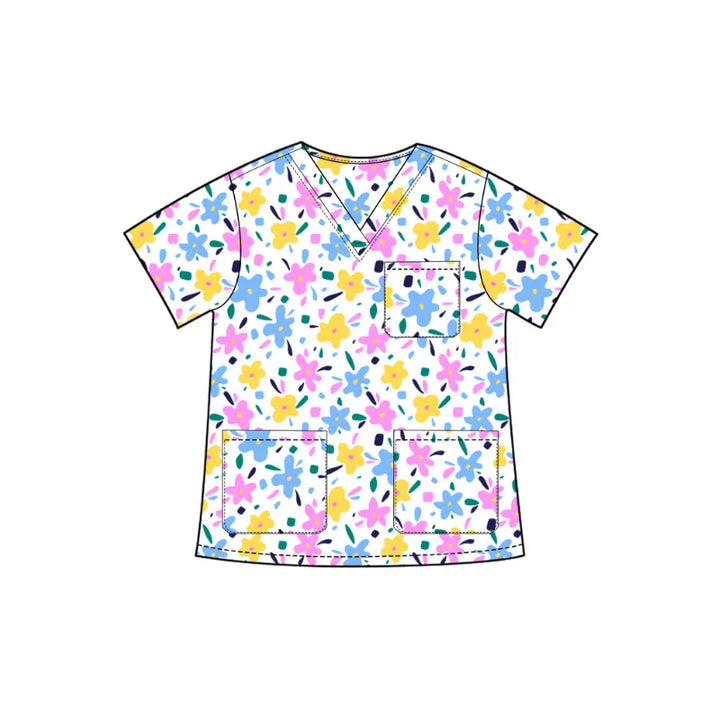 Blossom on Call Scrub Top