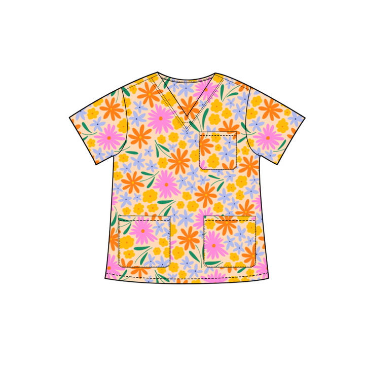 Golden Hour Scrub Top