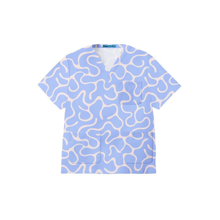 Brainwaves Scrub Top