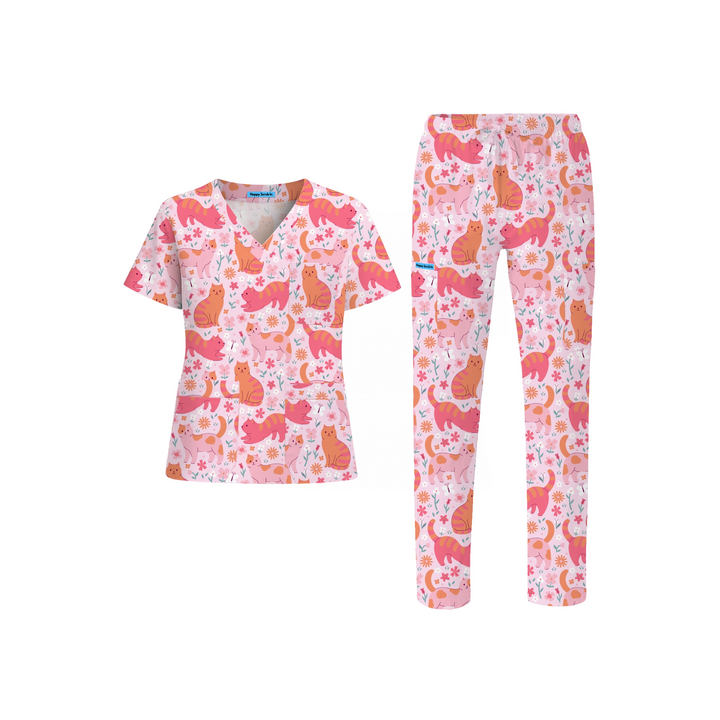 Cattitude Scrub Set (Ships on October 14, 2025)