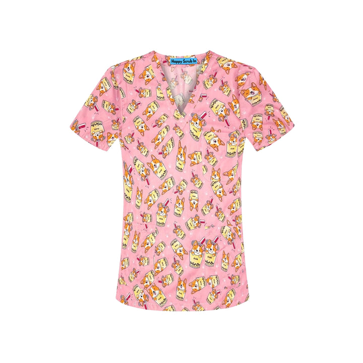 Corgi's World Scrub Top