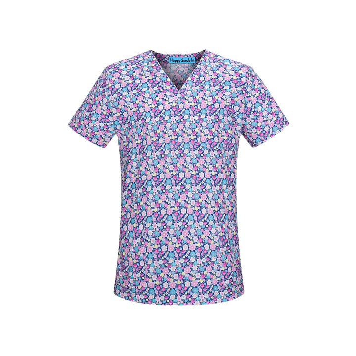 Covered in Flowers Scrub Top