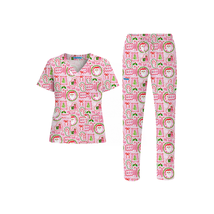Dopamine Christmas Scrub Set (Ships on November 17, 2025)