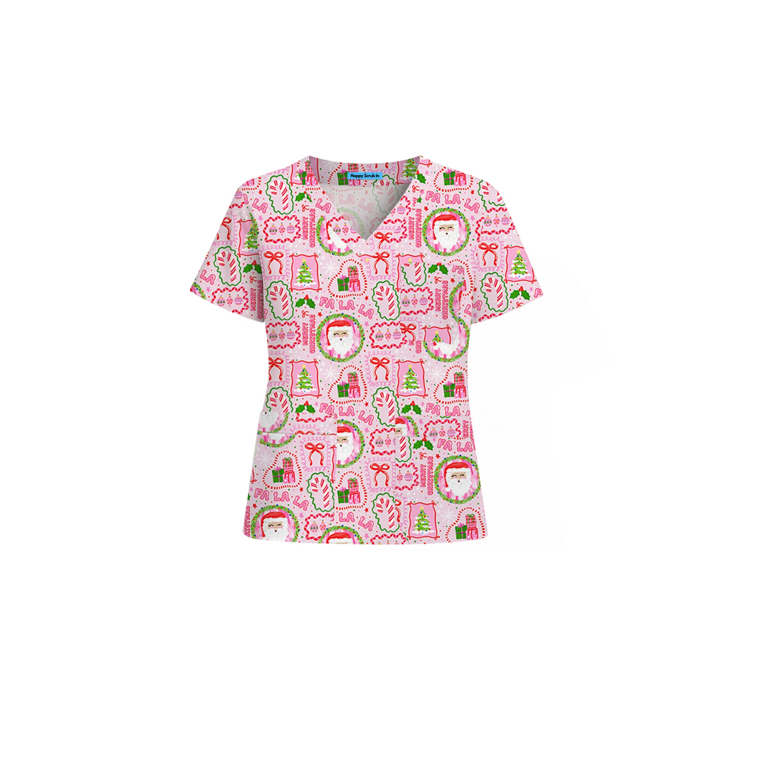 Dopamine Christmas Scrub Set (Ships on November 17, 2025)