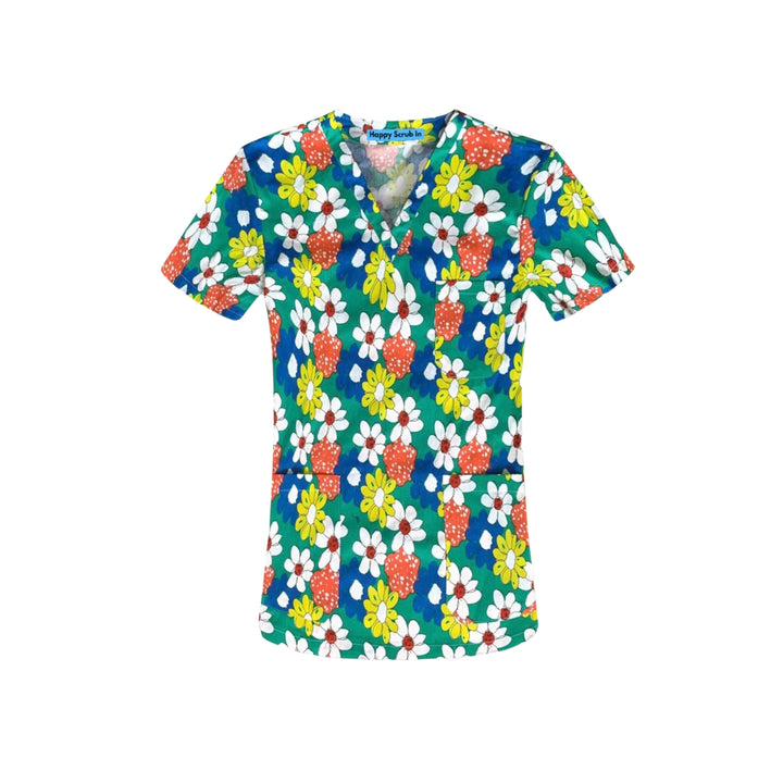 Flower Fairy Scrub Top