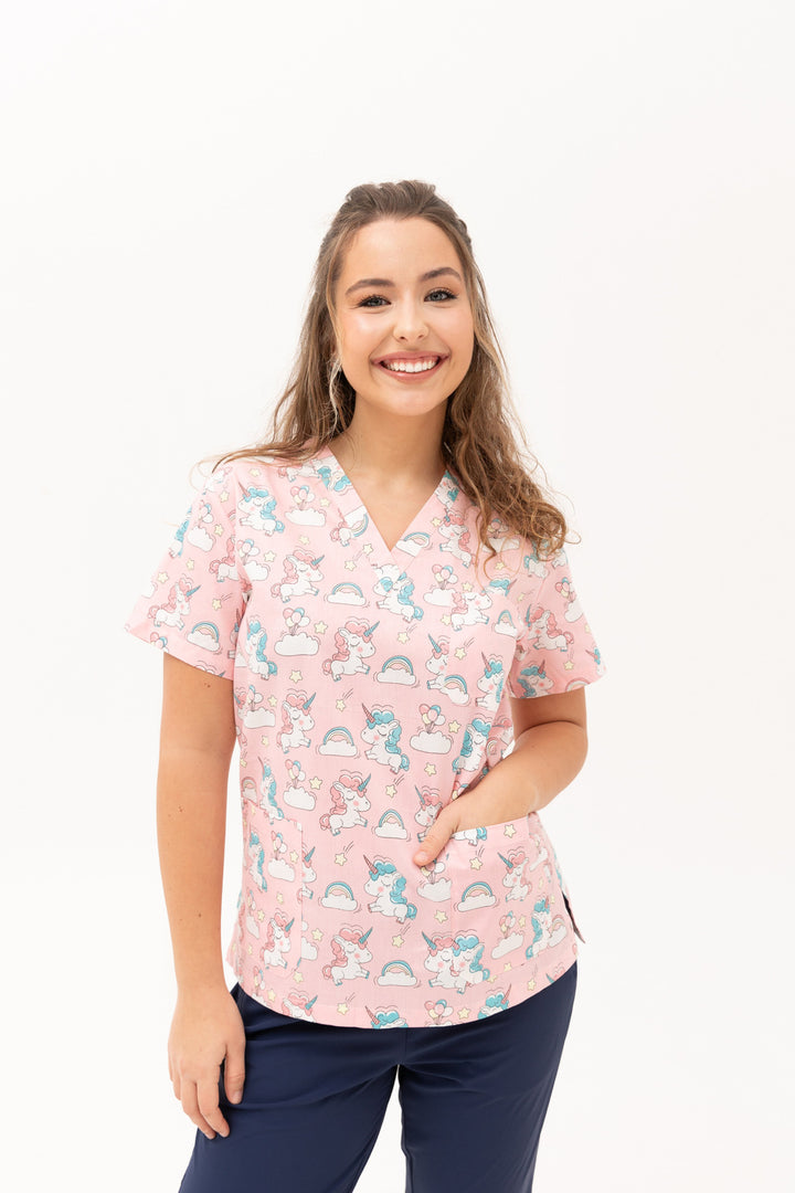 Unicorn Dream Scrub Top