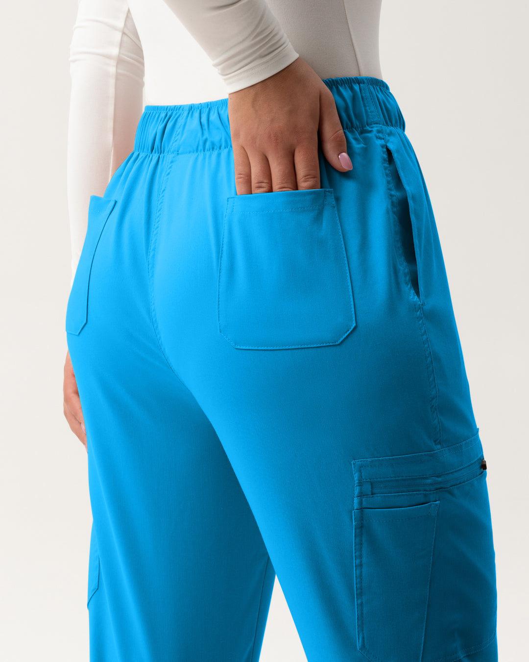 Cargo Scrub Pants - Blue