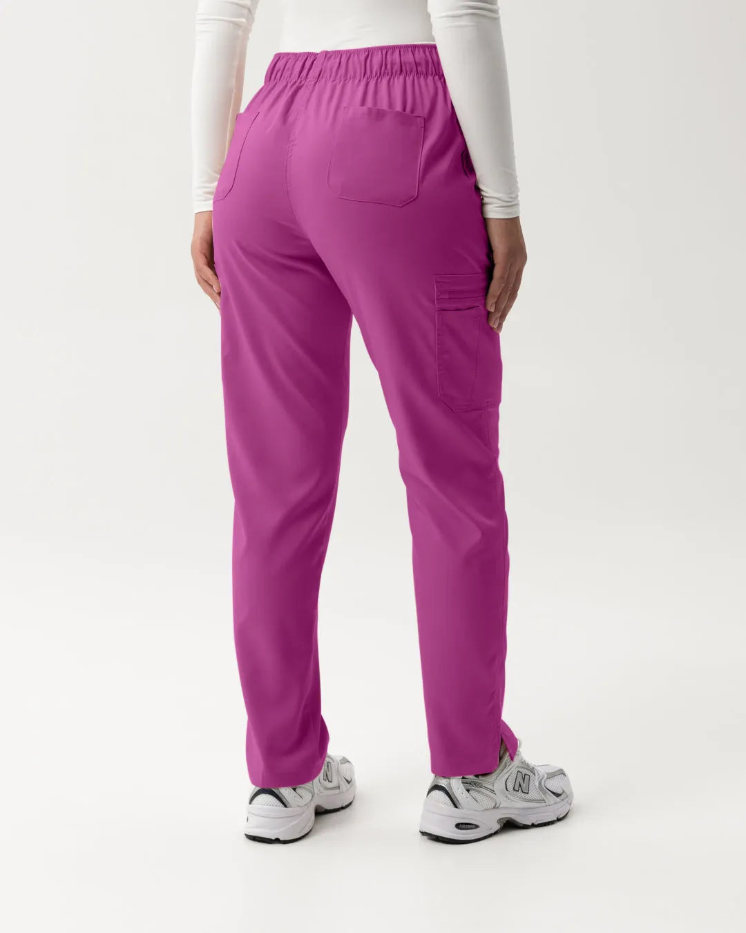 Cargo Scrub Pants - Hot Pink