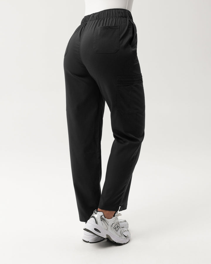 Cargo Scrub Pants - Black