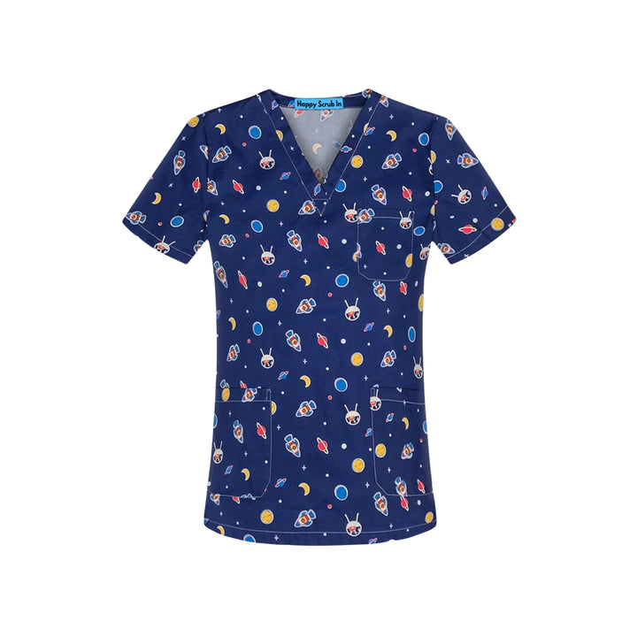 Hospital Astronaut Scrub Top