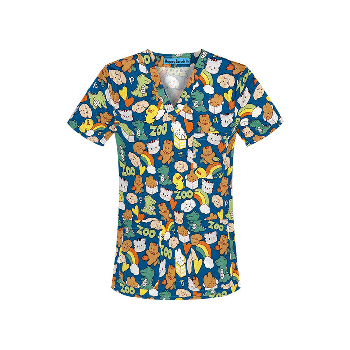 The Zoo Scrub Top