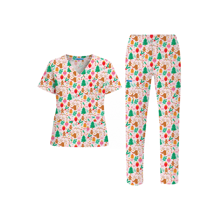 Holiday Shift Show Scrub Set (Ships on November 17, 2025)