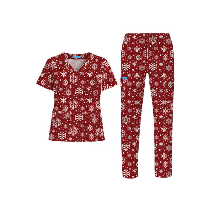 Clinically Festive Scrub Set (Ships on December 1, 2025)
