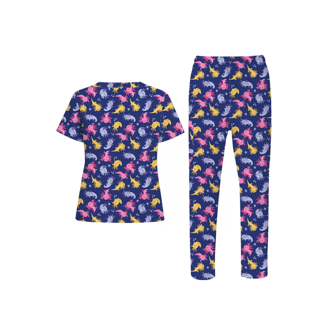 Axolotls Scrub Set (Ships on February 16, 2026) - Happy Scrub In | Scrubs With Style