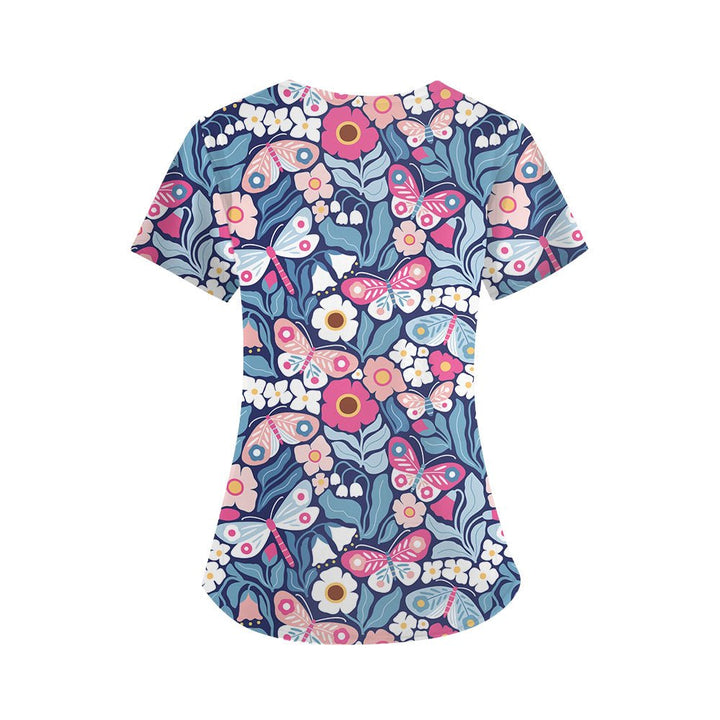 Blooming Scrub Top - Happy Scrub In | Scrubs With Style