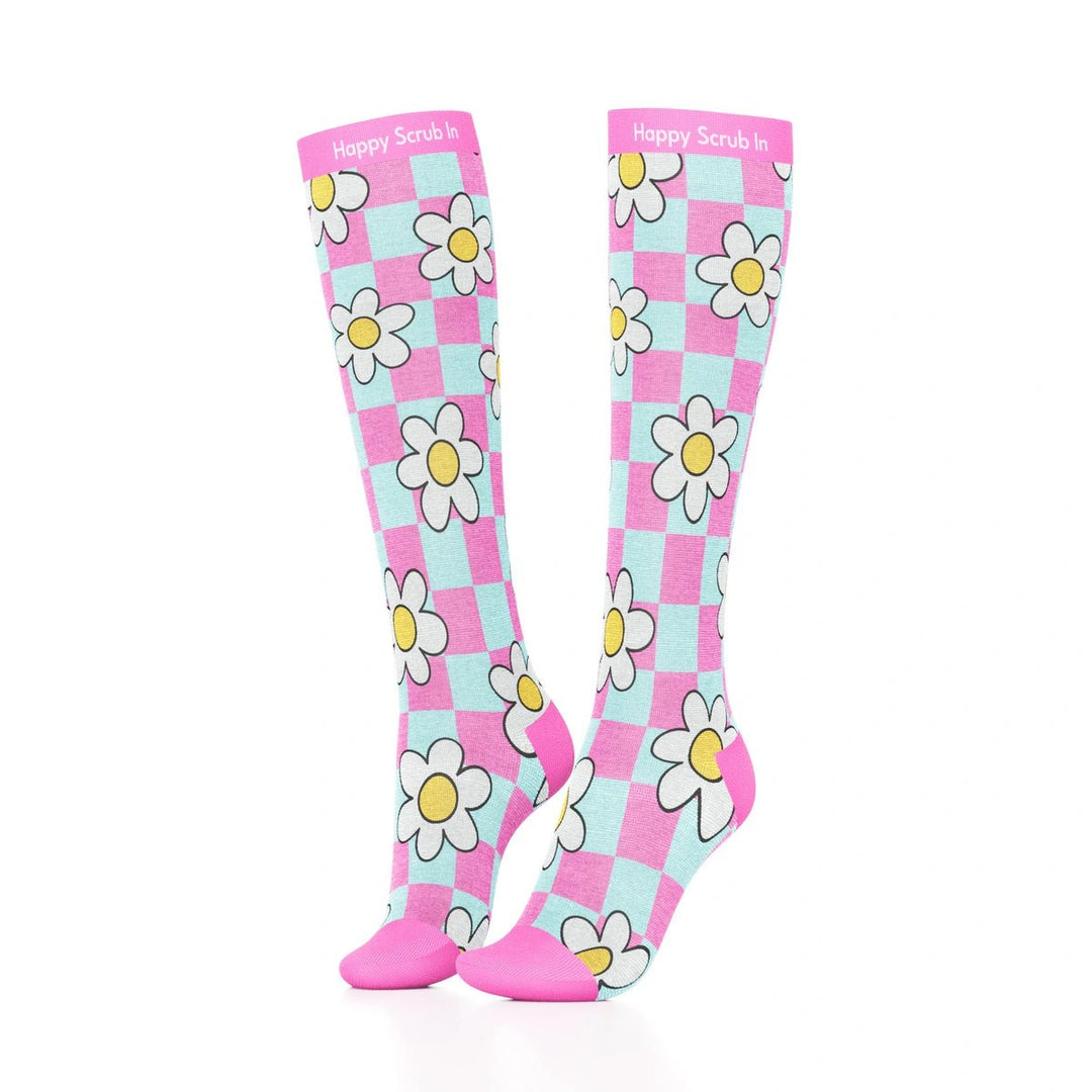 Blossom Compression Socks - Happy Scrub In | Scrubs With Style