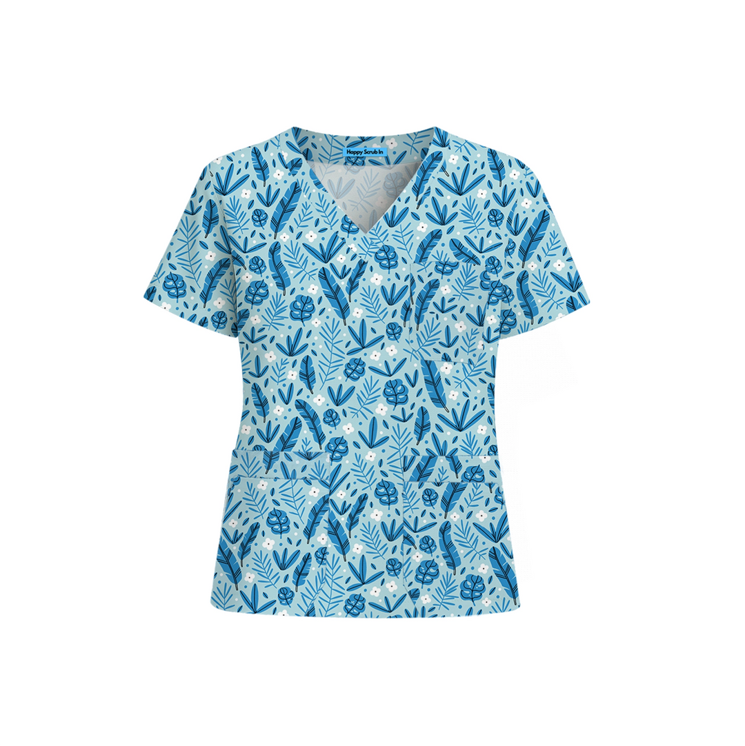 Blue Oasis Scrub Set (Ships on January 18, 2026) - Happy Scrub In | Scrubs With Style