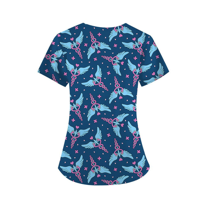 Caduceus Magic Scrub Top - Happy Scrub In | Scrubs With Style